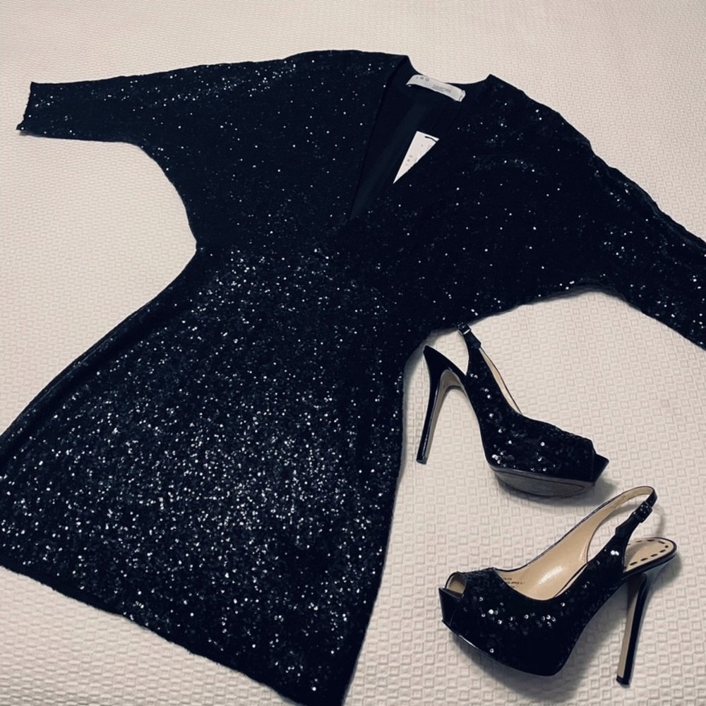COPY - IRO Sequin Black Dress